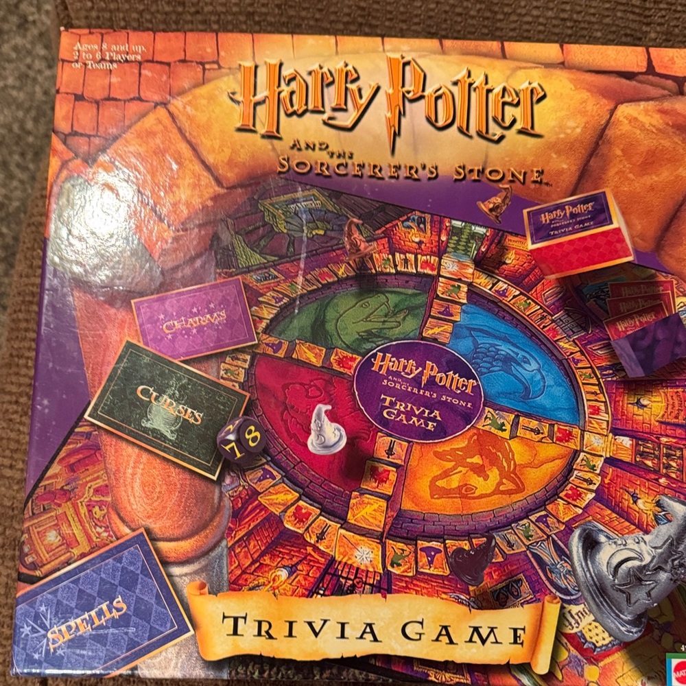Warner Bros. Harry Potter Trivia Game - Red, Purple, Gold
